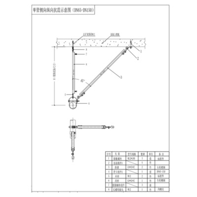 单管侧、纵向安装示意图